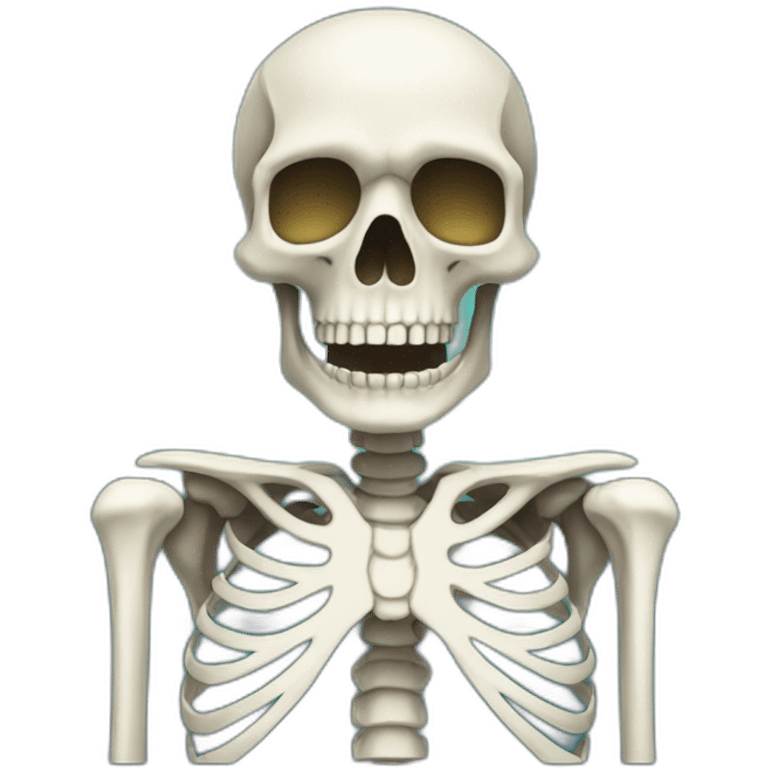 Skeleton in sea emoji