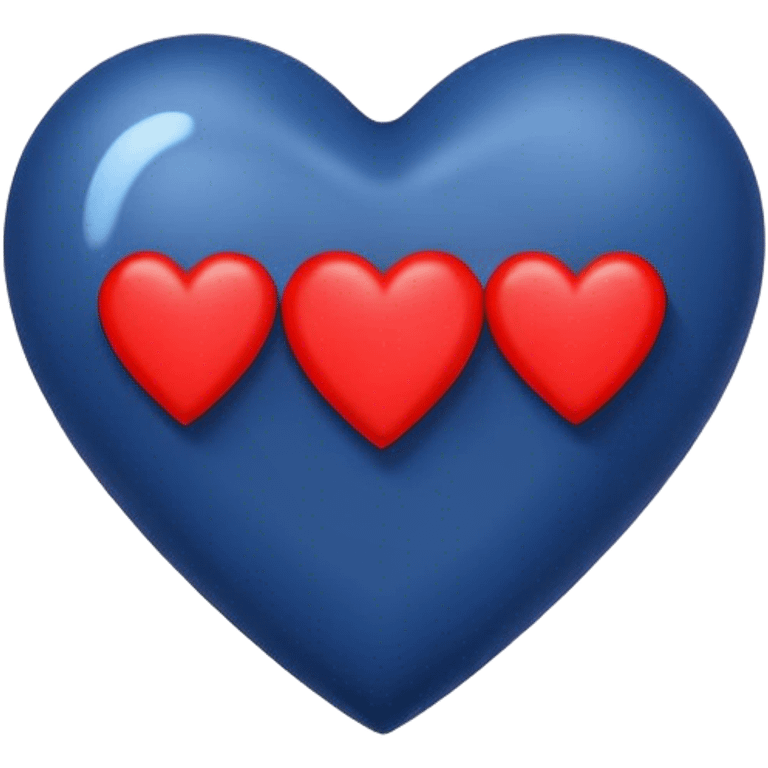 Dark Blue heart with the words I Love You Ry in the middle  emoji