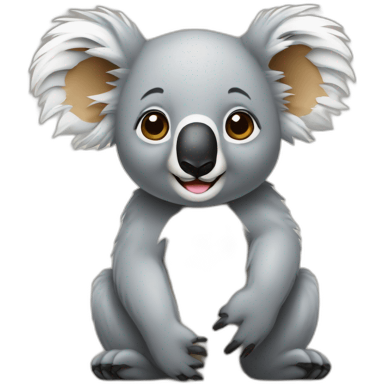 Koala sur ours emoji