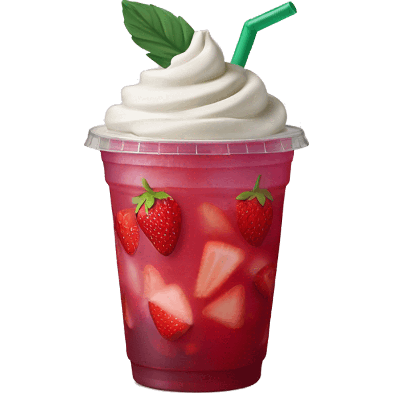 Starbucks strawberry açai refresher emoji