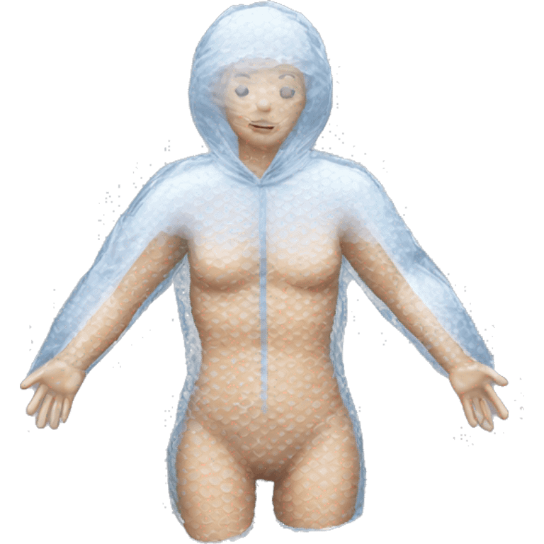 Human Body wrapped in bubble wrap emoji