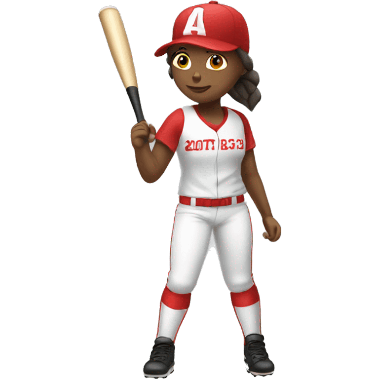 Softball girl  emoji