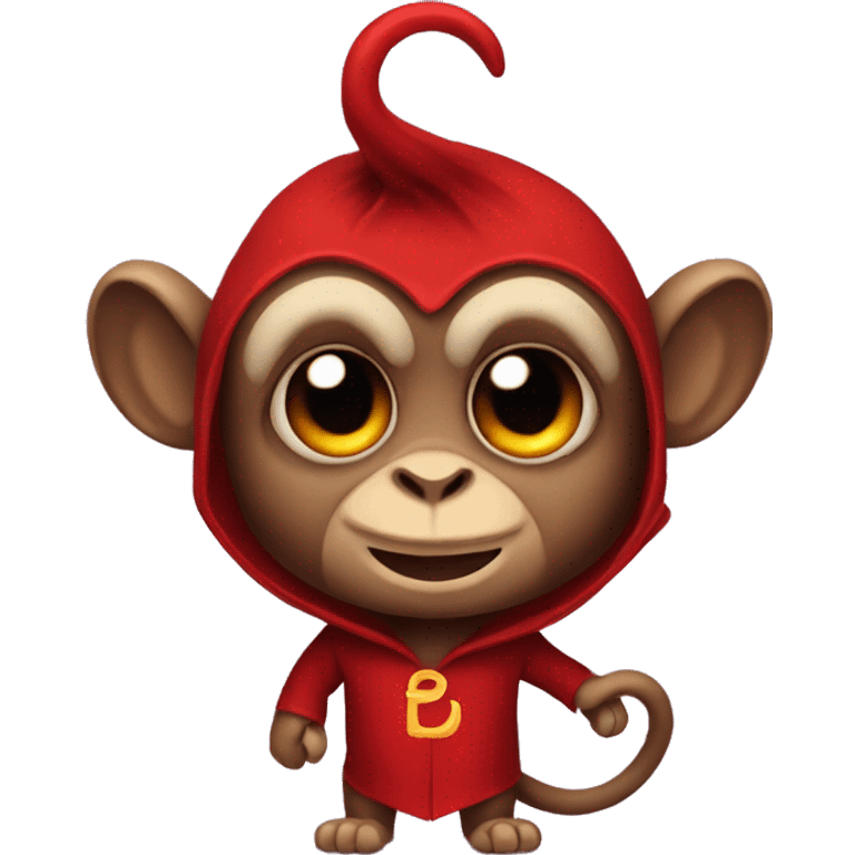 monkey dressed as a devil emoji