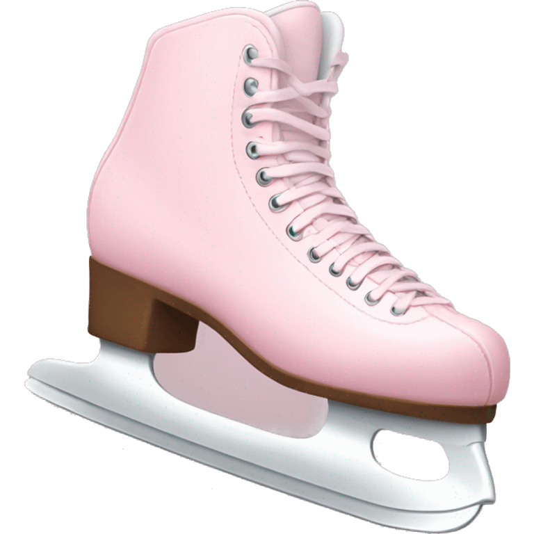 pastel pink ice skates emoji