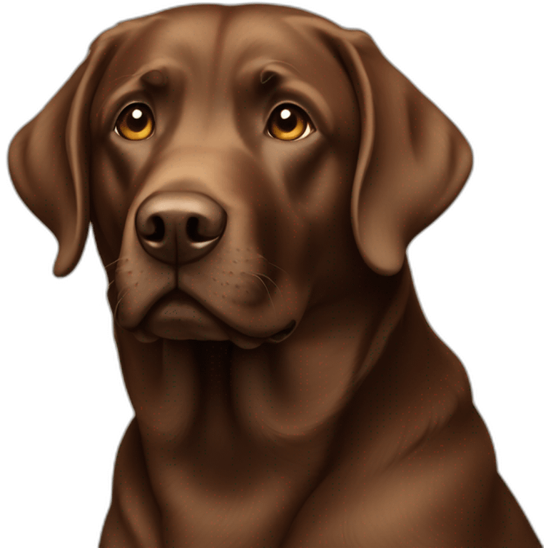 brown labrador emoji