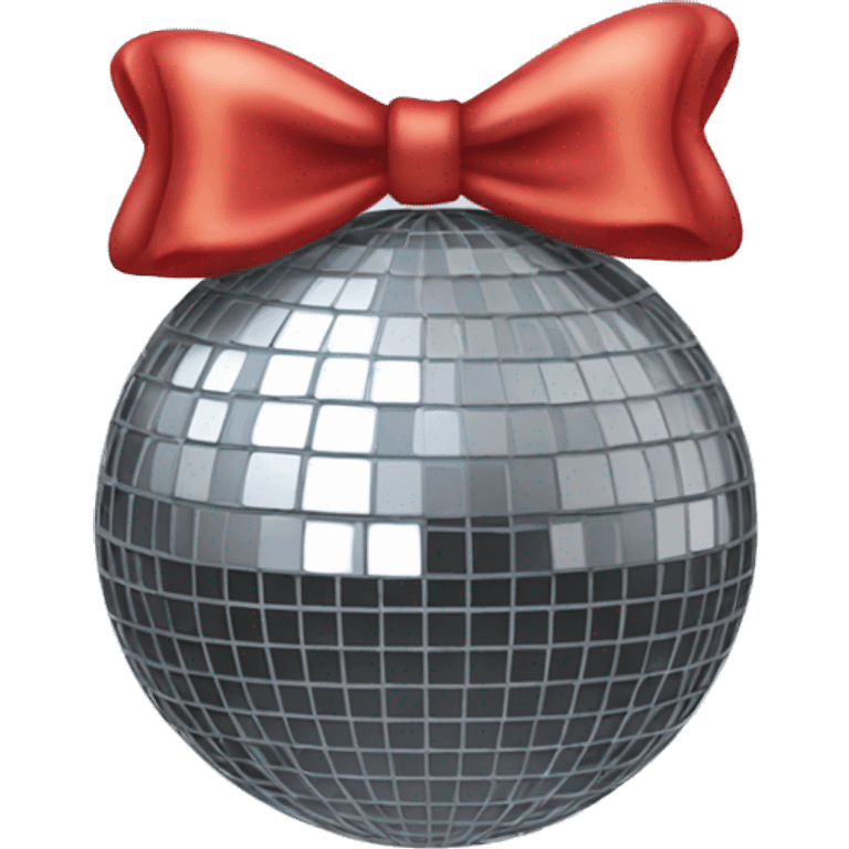 Discoball with a bow emoji