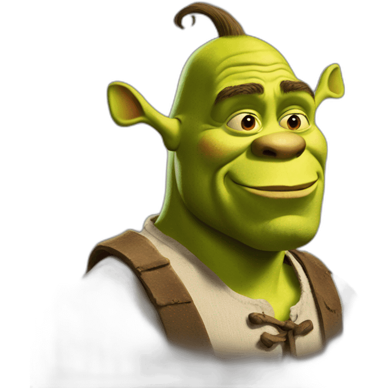 shrek with a very long nose emoji