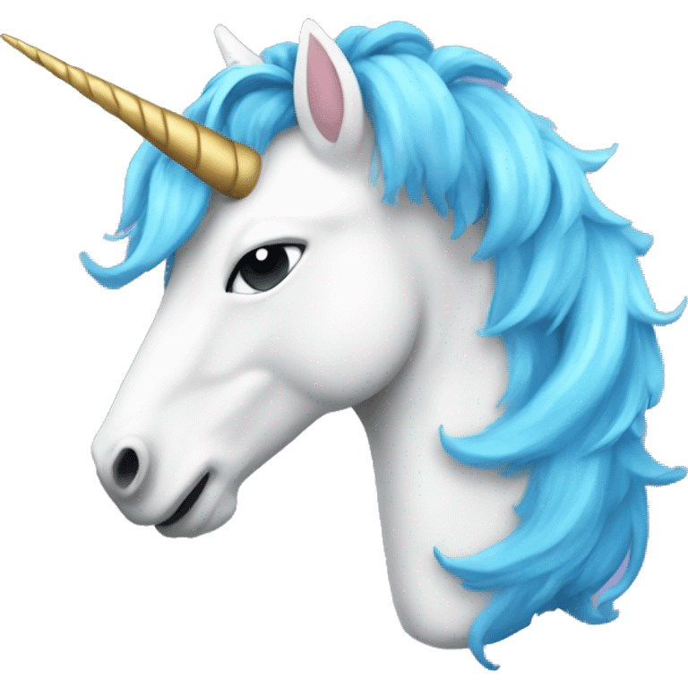 Inverted Unicorn head image  emoji