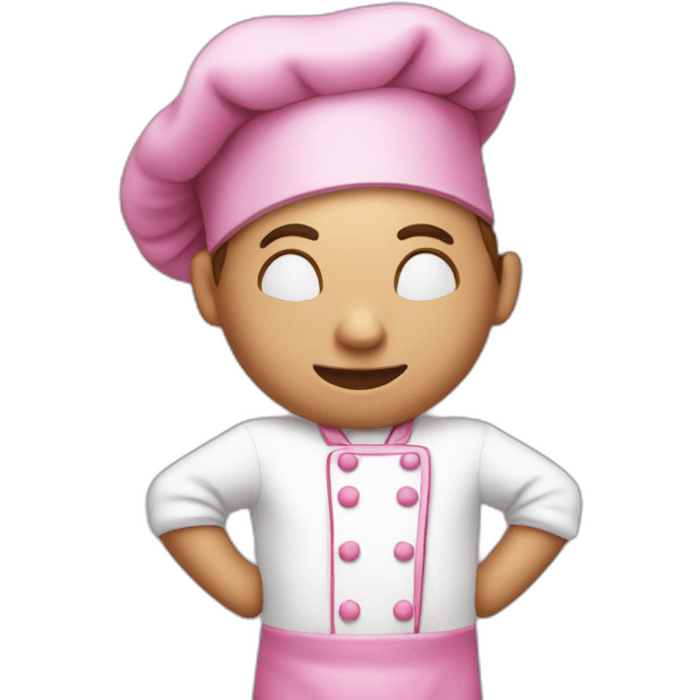 Pink chef emoji