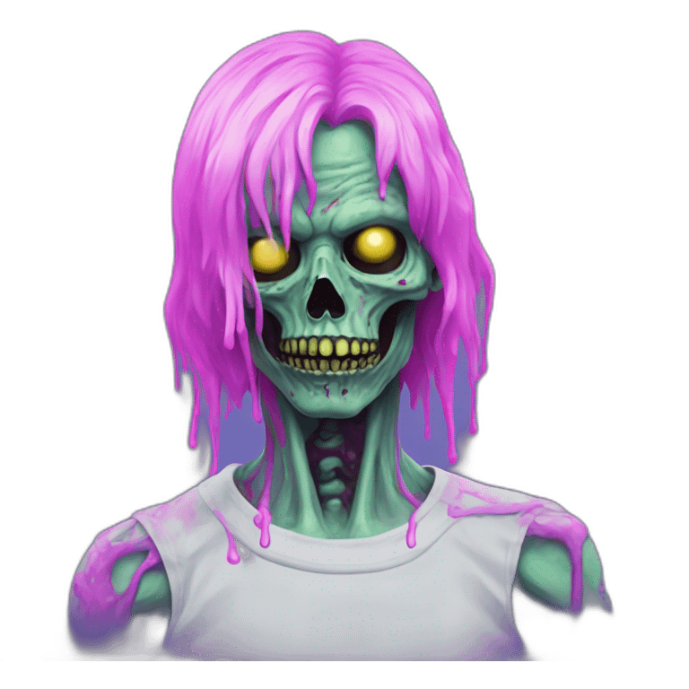 Vaporwave zombie person  emoji