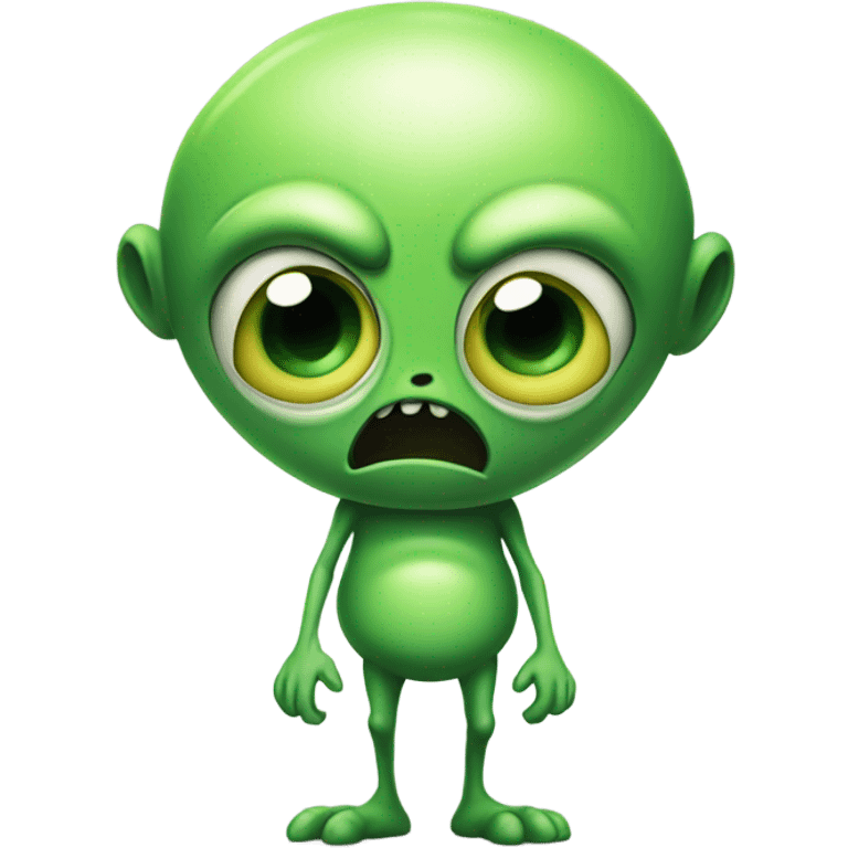 Constipated alien emoji