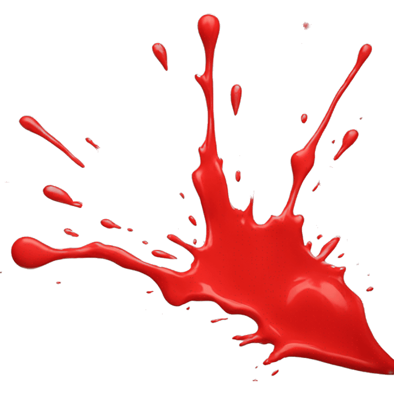 Red paint splash emoji