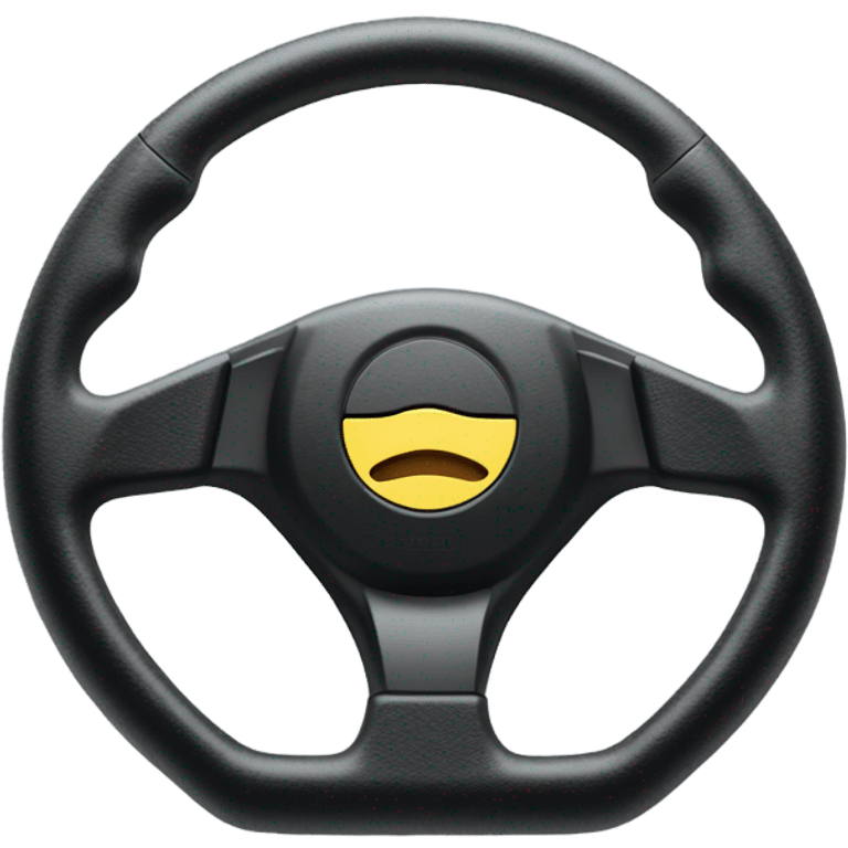 Steering wheel drift car emoji