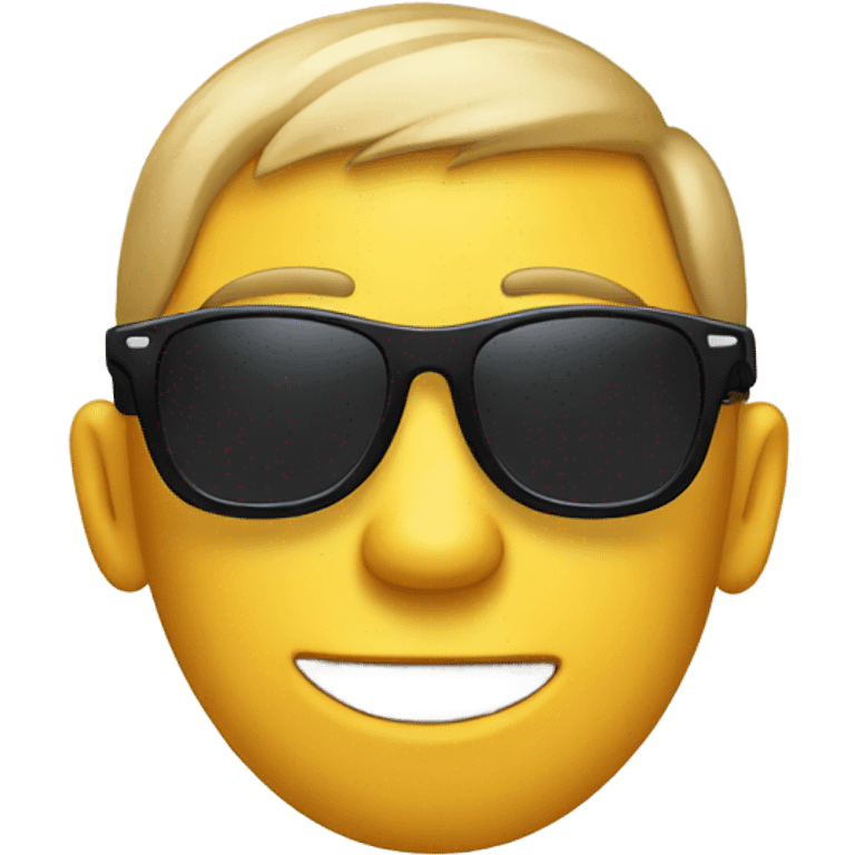 Emoji with sunglasses half down emoji