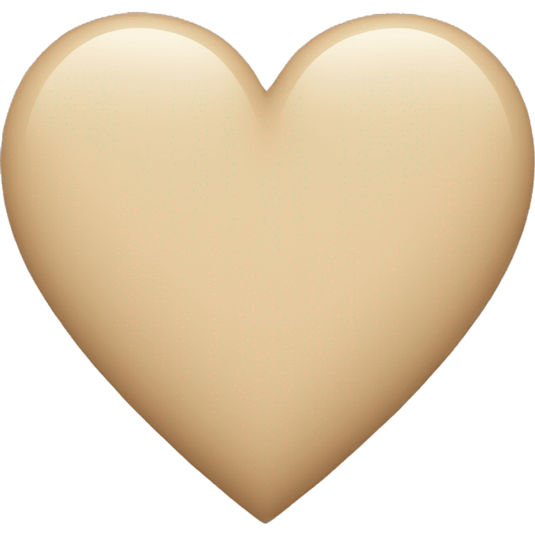 Beige heart emoji