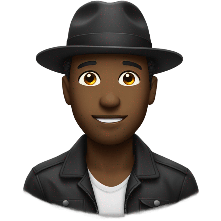 Black guy in hat emoji