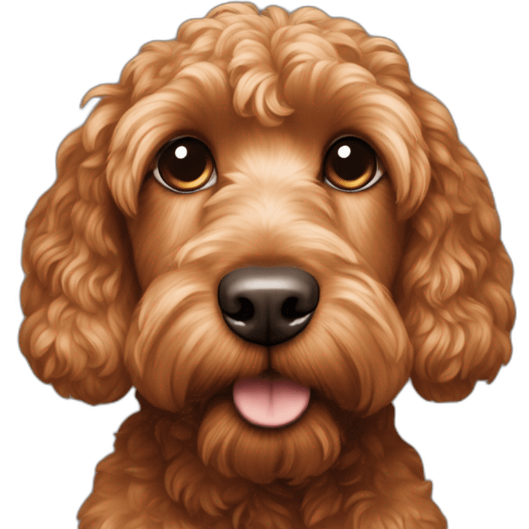 Reddish light brown cockapoo emoji