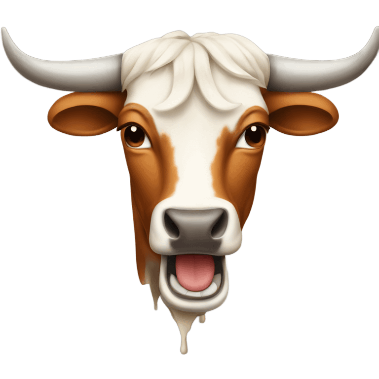 Longhorn bull crying  emoji