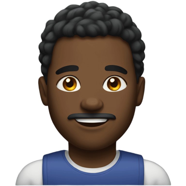 A buff black person emoji