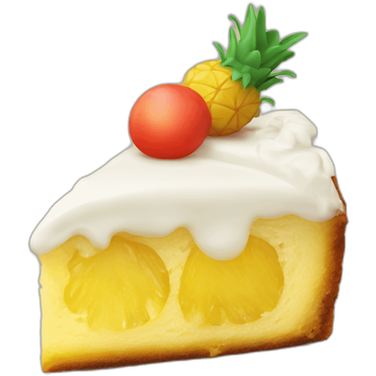 upside down pineapple cake emoji