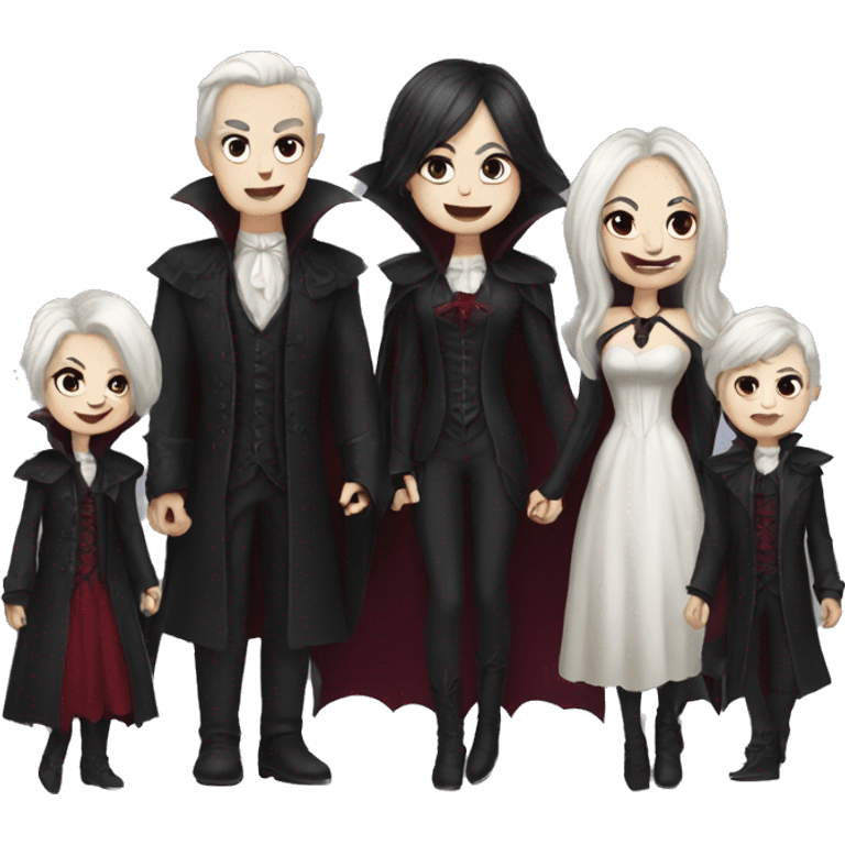 white vampire family emoji