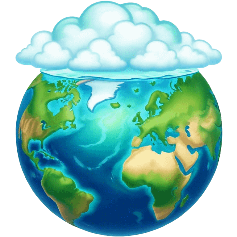 Cinematic Realistic Earth, depicted with vibrant blue oceans, clouds, and lush green continents rendered in exquisite detail, high shine, and a soft radiant glow that captures the dynamic, life-sustaining beauty of our home planet. emoji