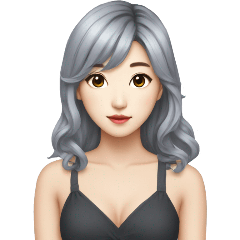 Korean kpop femenine idol emoji