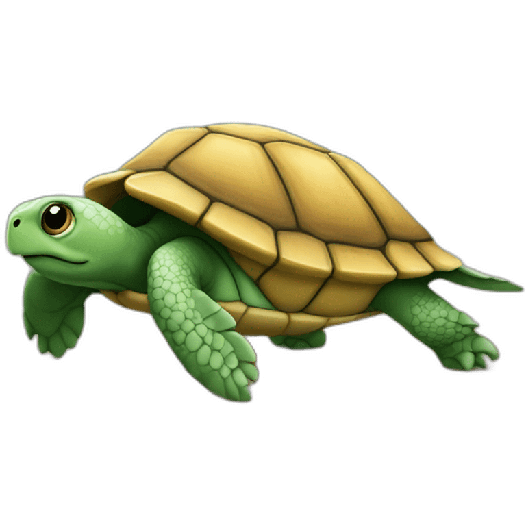 Ttortue sur un poulpe emoji