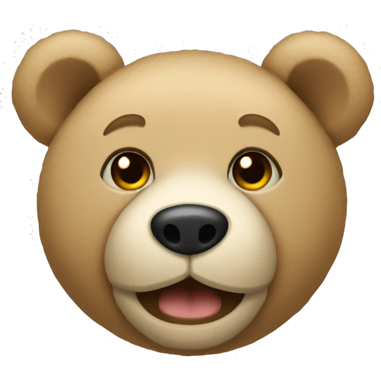 beige teddy bear  emoji