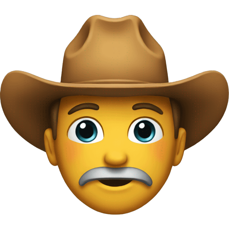 rainbow cowboy face emoji