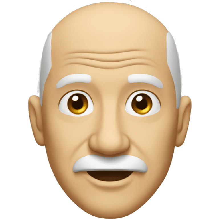 Old man bald emoji