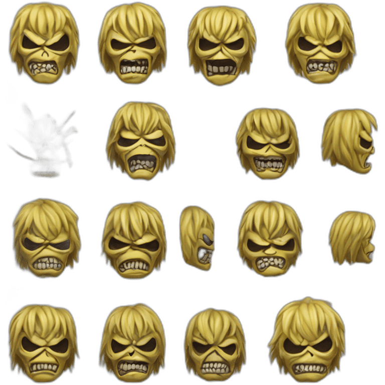 Eddie de iron Maiden en short emoji