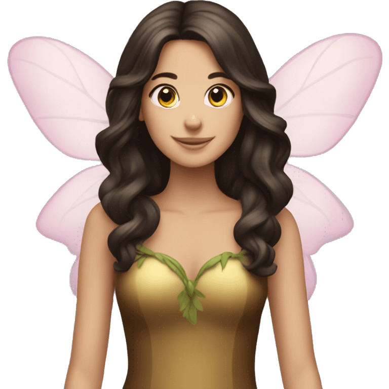 Brunette fairy emoji