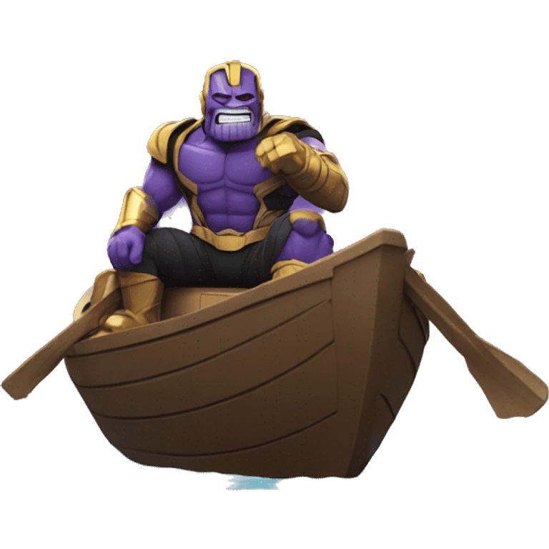 Thanos in boat emoji