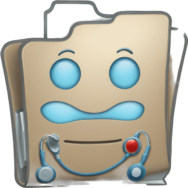 medical folder emoji