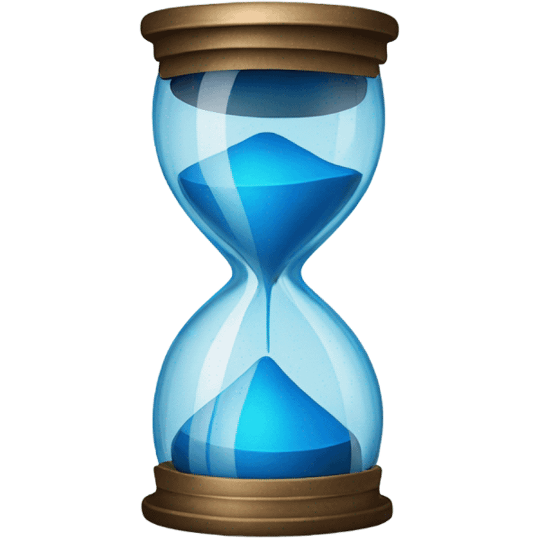 blue hourglass emoji