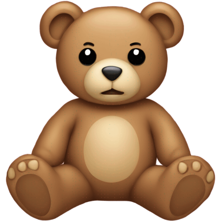 Teddy bear on picnic blanket  emoji