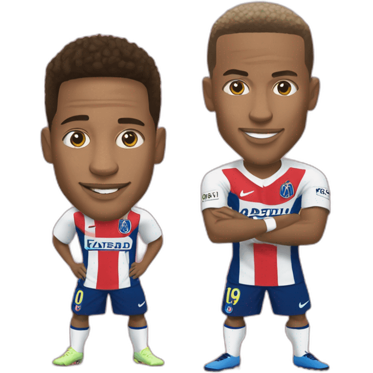 neymar and mbappé emoji