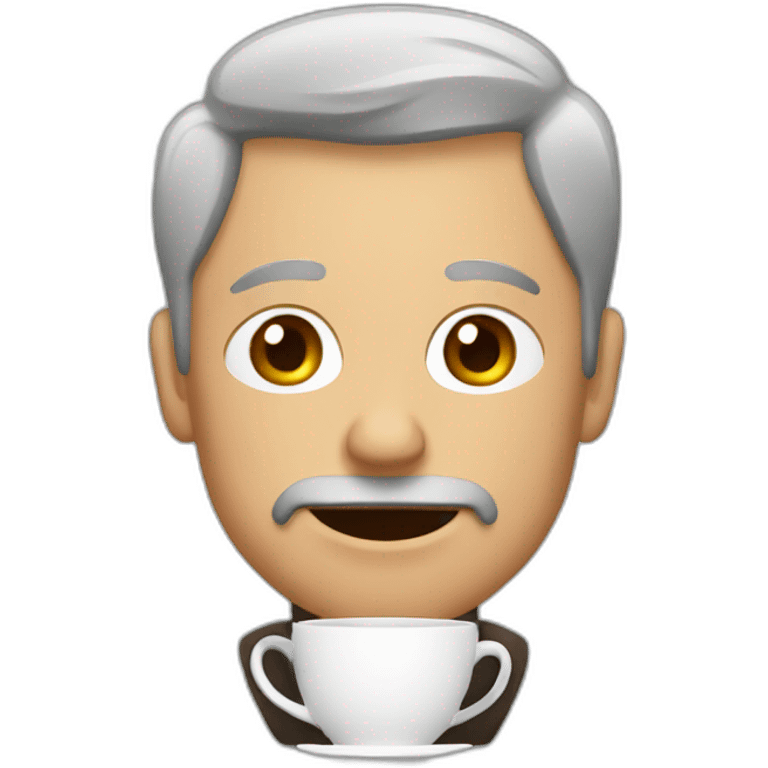 Man drinking tea emoji