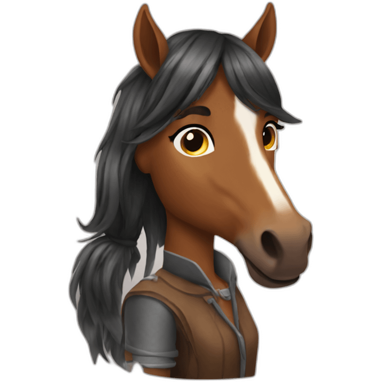 horse girl emoji