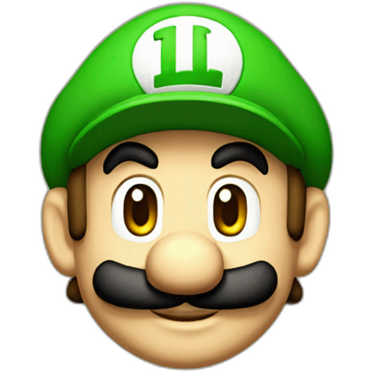 Luigi from super Mario bros emoji