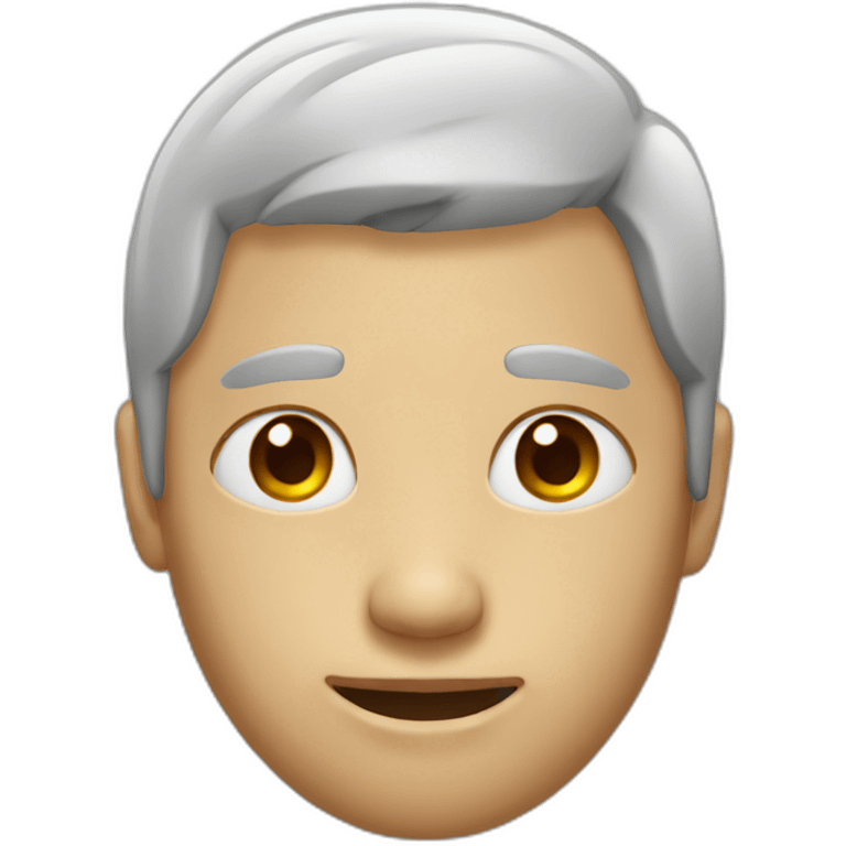 man with hole in head emoji