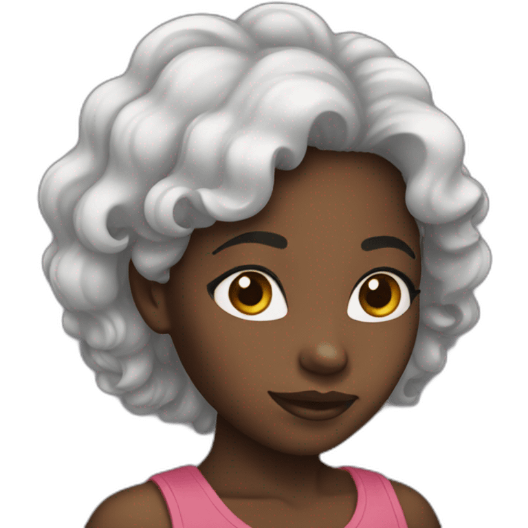 Black Black girl emoji