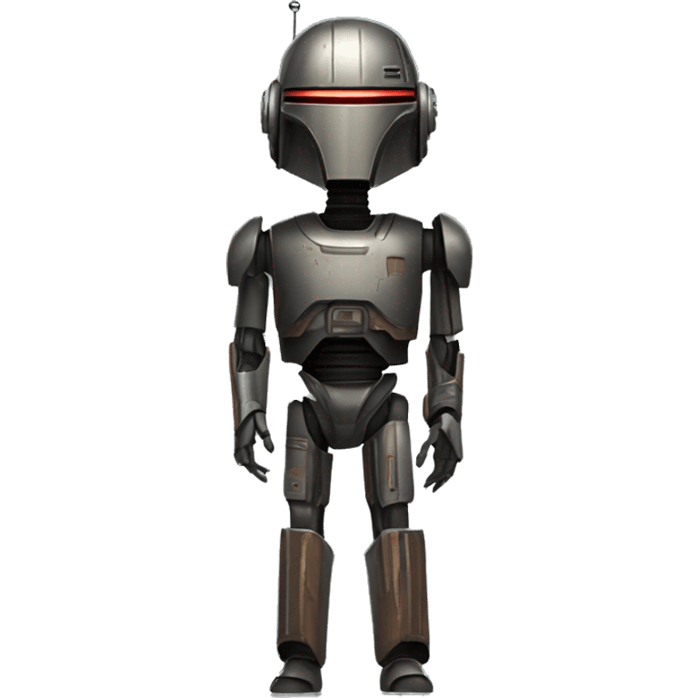 Bounty hunter droid. Show full body  emoji