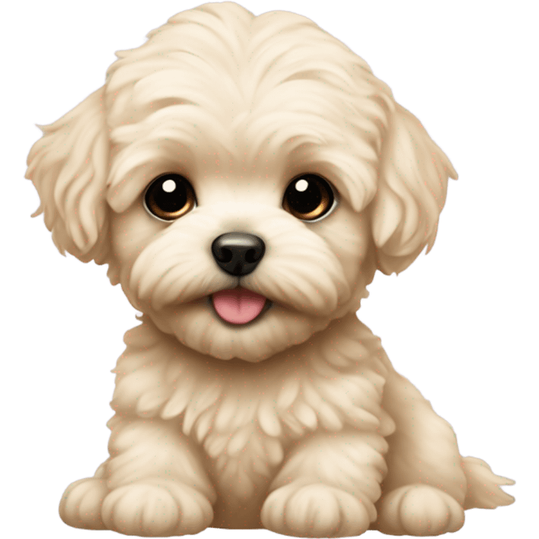 blonde baby maltipoo emoji