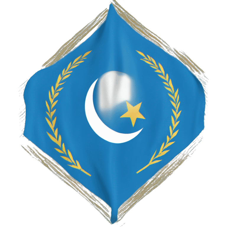 East Turkestan flag  emoji