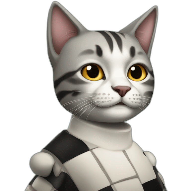 cat chess player emoji