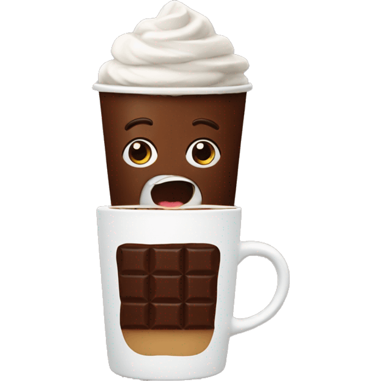 Chocolate coffee  emoji