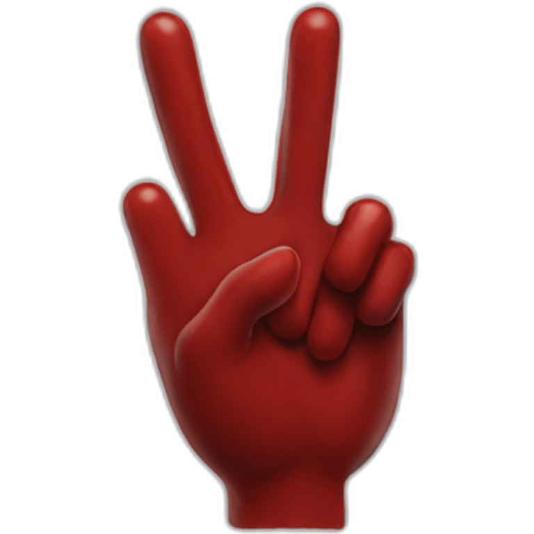 Blood gang hand symbol emoji