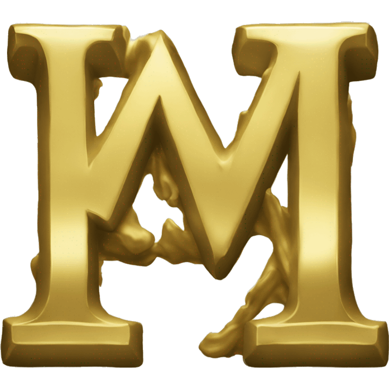 The letter MVP written in gold emoji